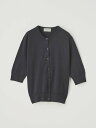 JOHN SMEDLEY Crew neck 1/2 length sleeved Cardigan ｜ S4575 ｜ 30G ジョンスメドレー トップス ニット ネイビー【送料無料】