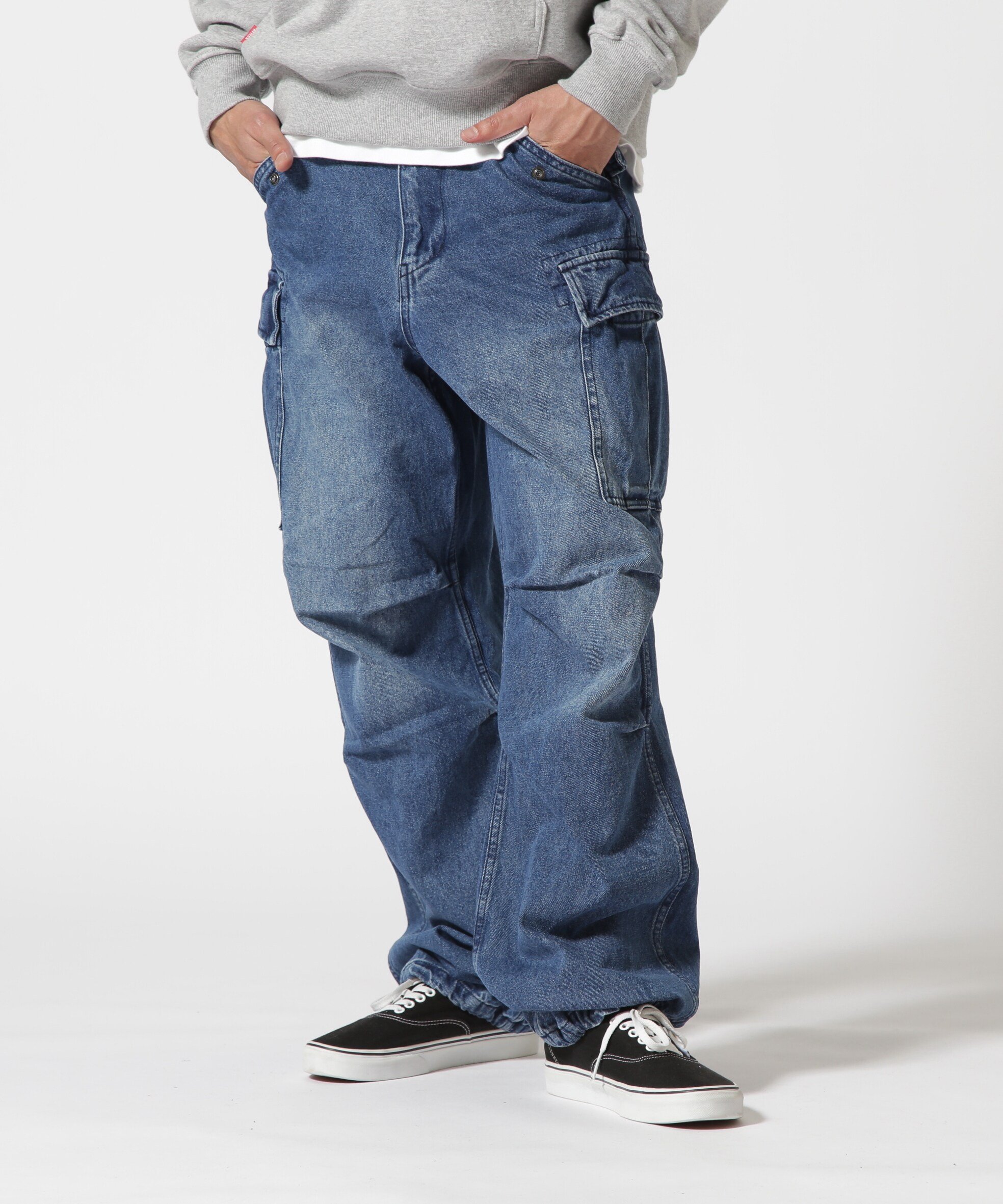 AVIREX 《WEB&DEPOT限定》M-65 FATIGUE DENIM PANTS / M-65 ファティーグ デニム パンツ / AVIREX アヴィレックス パンツ ジーンズ・デニムパンツ ブラック