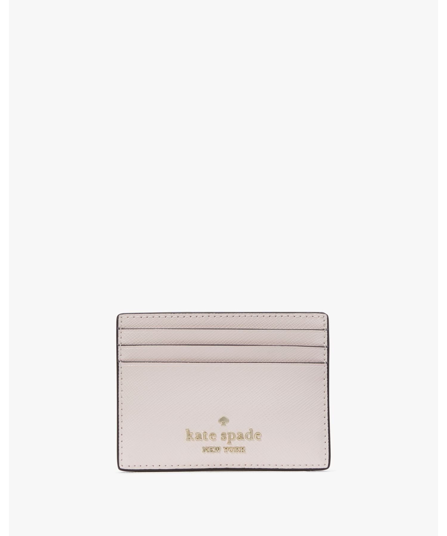 【SALE／65%OFF】kate spade new york マディソン スモール スリム カード ホルダー ボックス セット ケイトスペードニューヨーク 財布・ポーチ・ケース 名刺入れ・カードケース ピンク【送料無料】