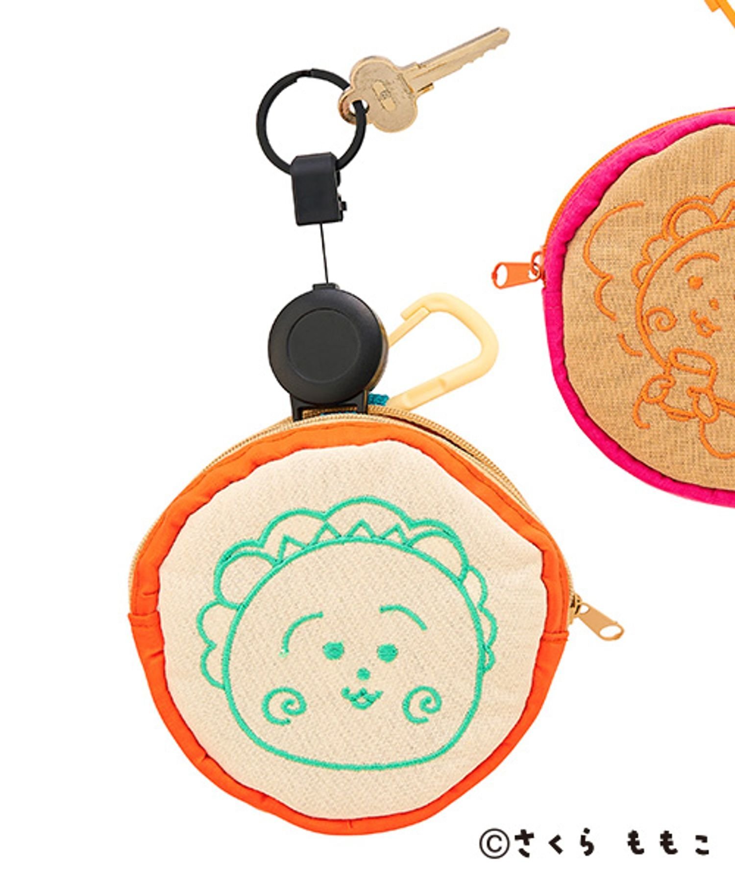 studio CLIP リールポーチチャーム＜COJI-COJIコラボ＞ スタディオクリップ ファッション雑貨 チャーム・キーチェーン ベージュ ホワイトのサムネイル