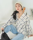 【SALE/60%OFF】FREAK'S STORE スプリング チェック カシュクールブラウス 25SS フリークスストア トップス シャツ・ブラウス ピンク ネイビー ホワイト