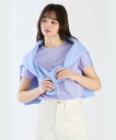 【SALE/37%OFF】To b. by agnes b. ミニロゴカラーTシャツ アニエスベー トップス カットソー・Tシャツ パープル【送料無料】