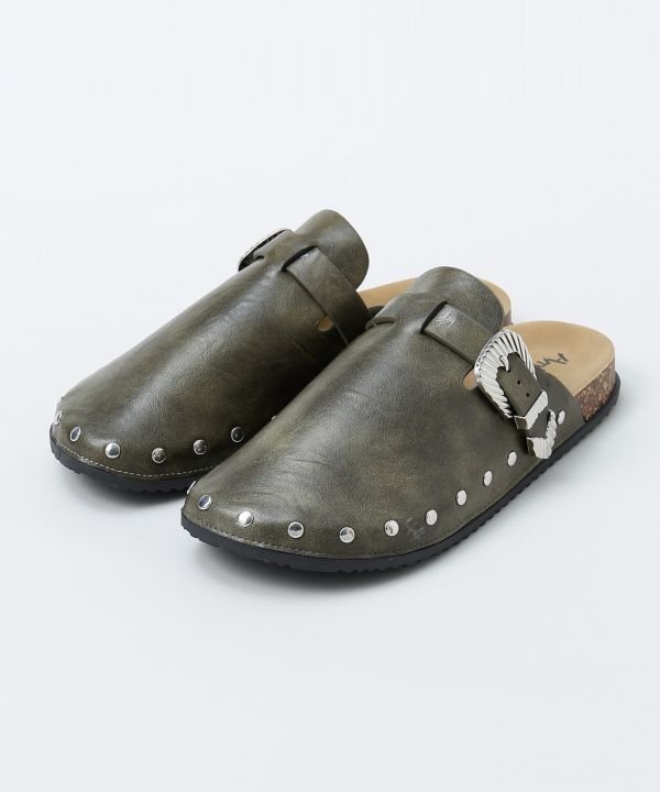 【SALE／30%OFF】チャイハネ 【チャイハネ】スタズメンズサンダル アミナコレクション シューズ・靴 サンダル カーキグリーン ベージュ