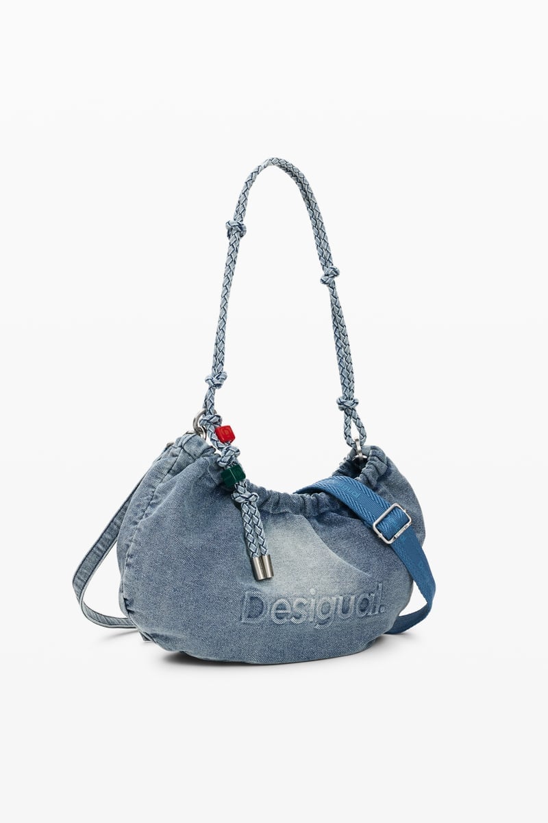 【SALE／40%OFF】Desigual 中型のオーバル型チャームバッグ デシグアル バッグ ショルダーバッグ ブルー【送料無料】