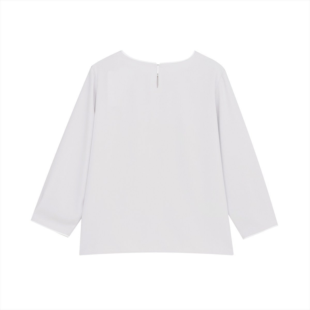 ストレッチジョーゼット 配色クルーネック ブラウス 七分袖 レディース BL02K100YL20R00-50 トーキョーシャツ トップス シャツ・ブラウス