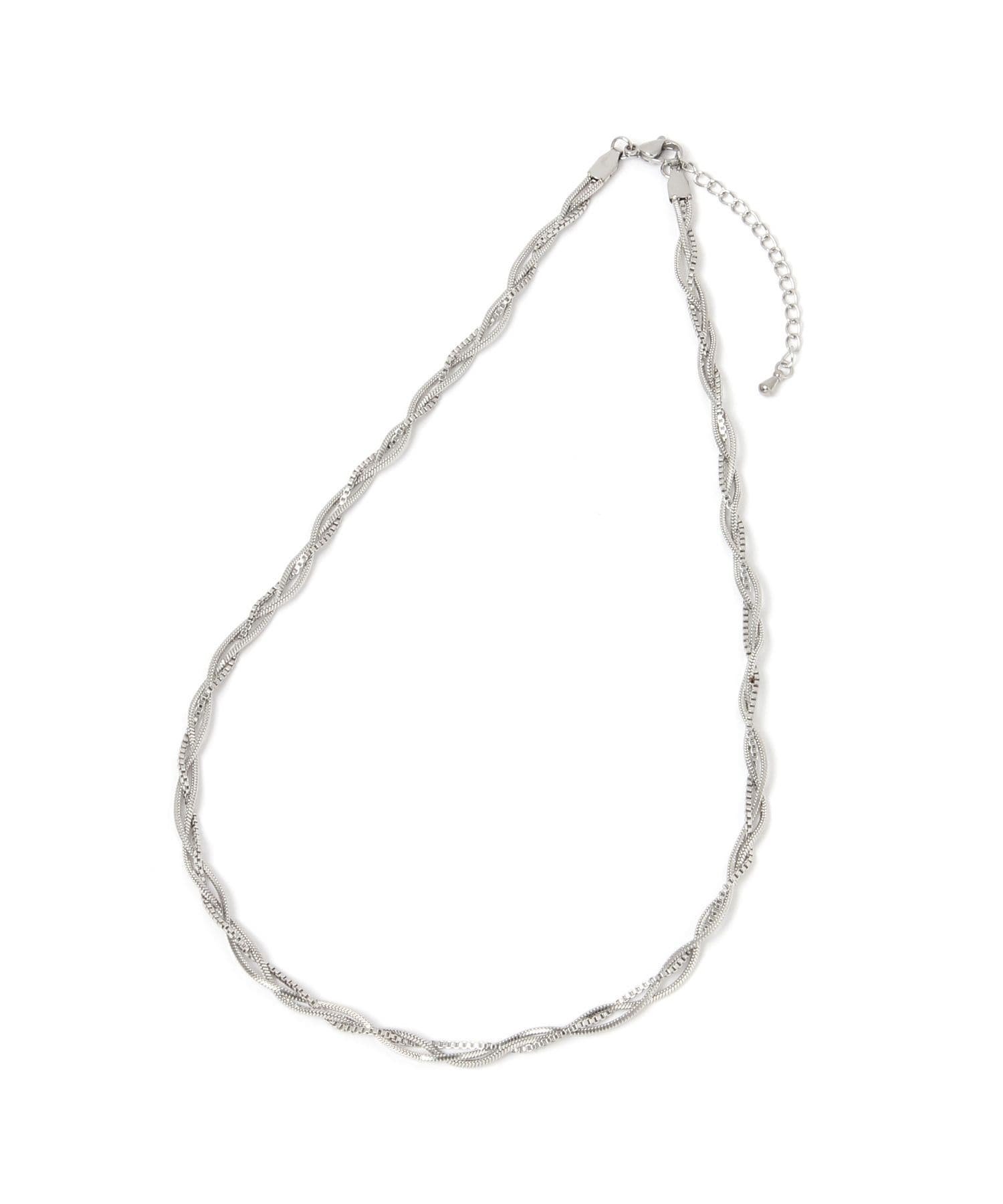 GLOBAL WORK ステンレス編みチェーンネックレス/794164 グローバルワーク アクセサリー・腕時計 ネックレス イエロー シルバー stylife-15716040 Rakuten Fashion サンプル画像3
