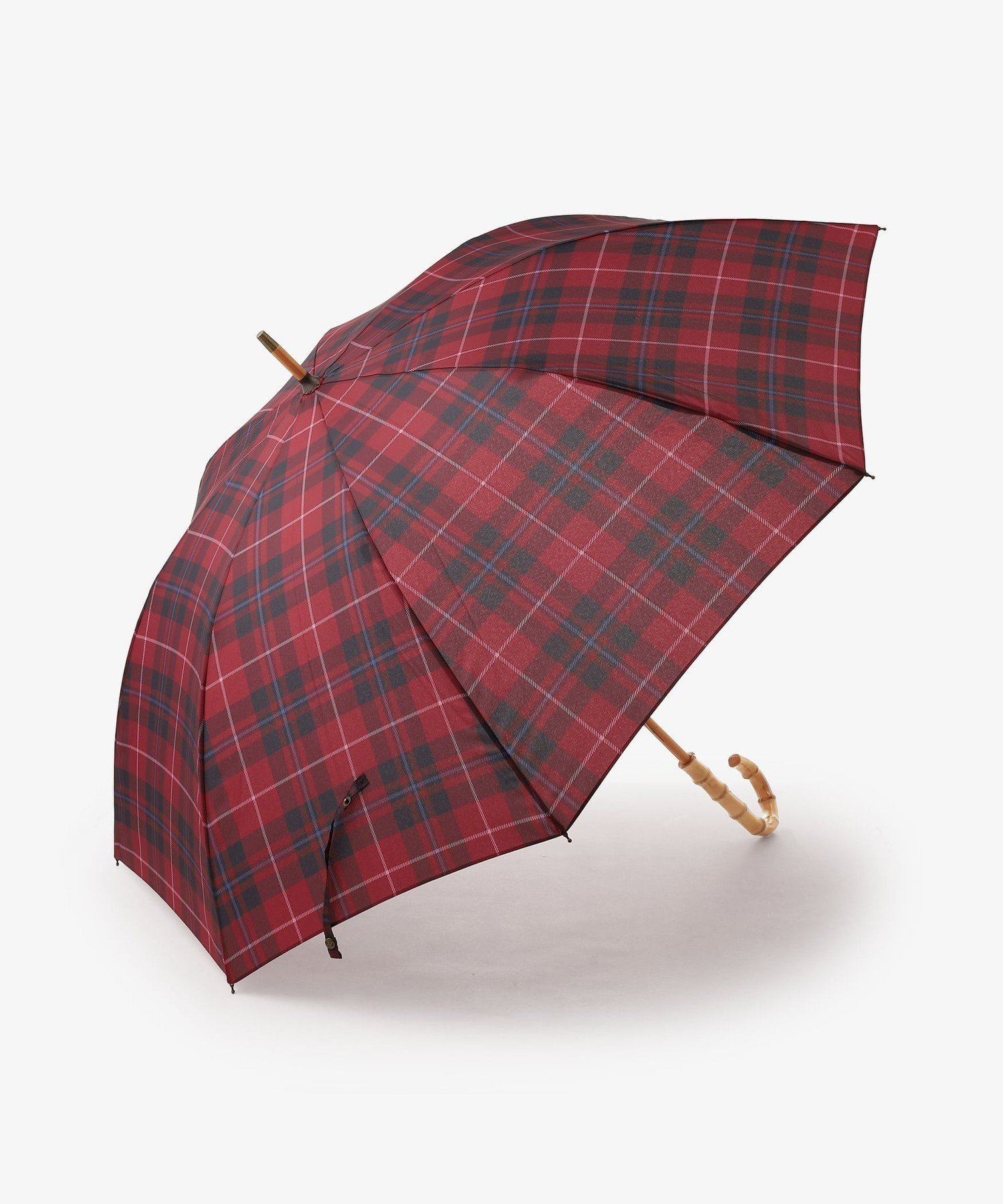Afternoon Tea LIVING 長傘 雨傘/Afternoon Tea Original Tartans アフタヌーンティー・リビング ファッション雑貨 傘・長傘 ホワイト レッド【送料無料】