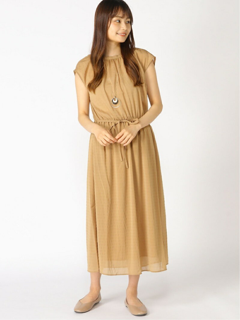 【SALE／60%OFF】Lugnoncure Techichi TERRASSE/楊柳マキシワンピース テチチ ワンピース・ドレス その他のワンピース・ドレス ベージュ ネイビー グレーのサムネイル