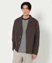 【SALE/30%OFF】UNITED ARROWS 【別注】<nomiamo> カノコ カットソージャケット ユナイテッドアローズ ジャケット・アウター テーラードジャケット・ブレザー ブラウン ブラック【送料無料】