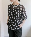 PAL GROUP OUTLET 【ear PAPILLONNER】ドットプリントTシャツ【SUM1 STYLE】 パル グループ アウトレット トップス その...