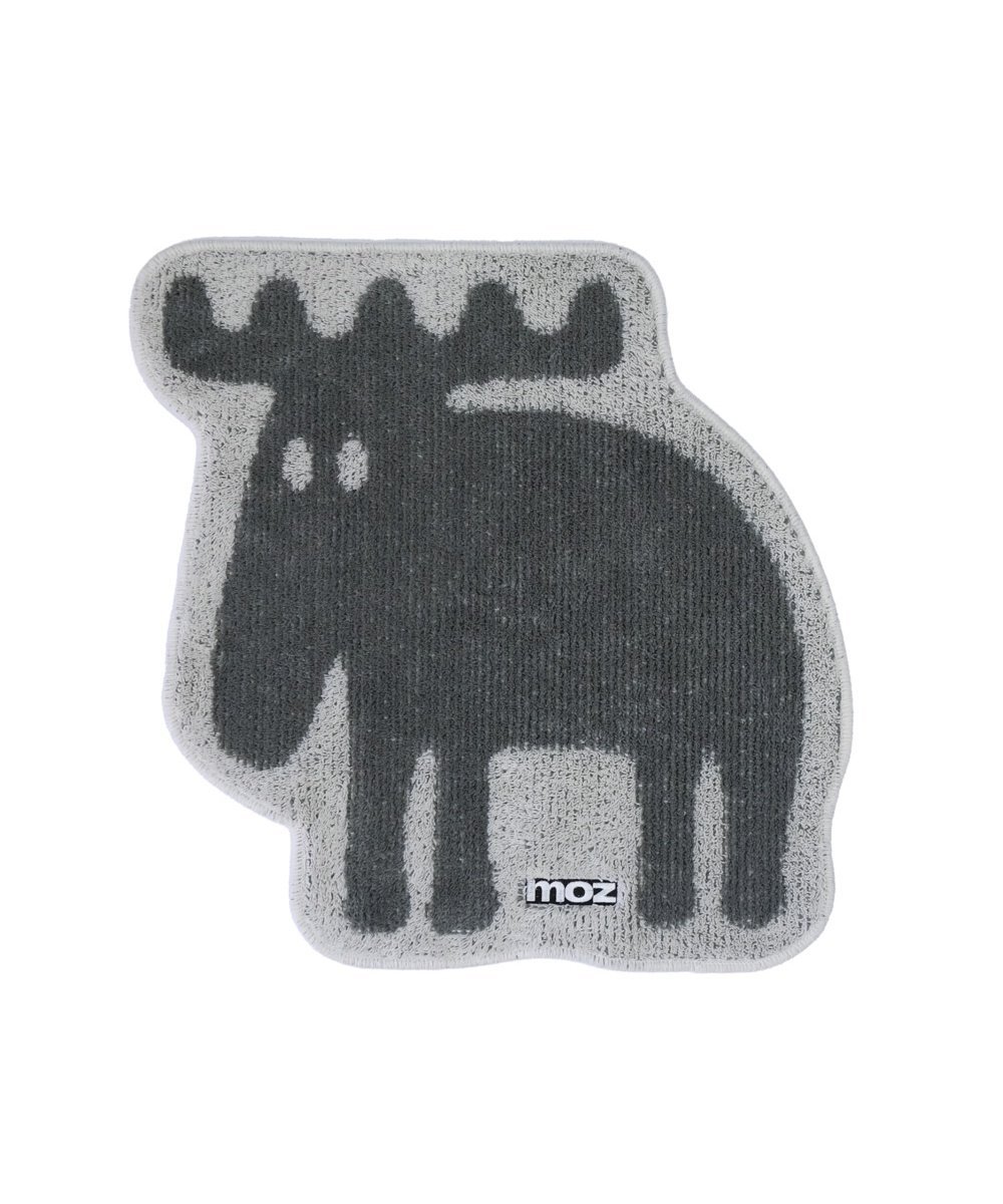 moz moz モズ タフトダイカットマット ローラ インテリア・生活雑貨 カーペット・ラグ・マット グレー
