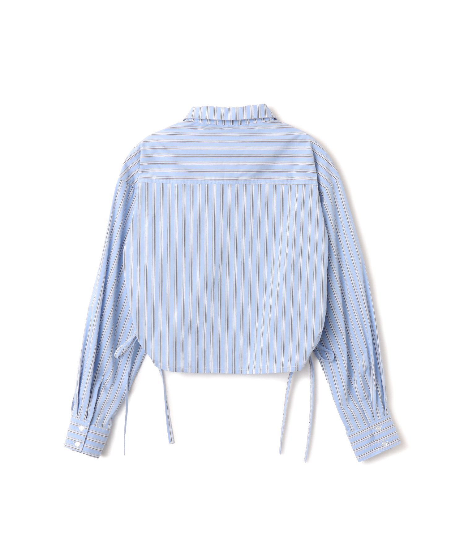 atmos pink atmos pink Shirring Cropped Shirt SAX アトモス トップス シャツ・ブラウス ブルー