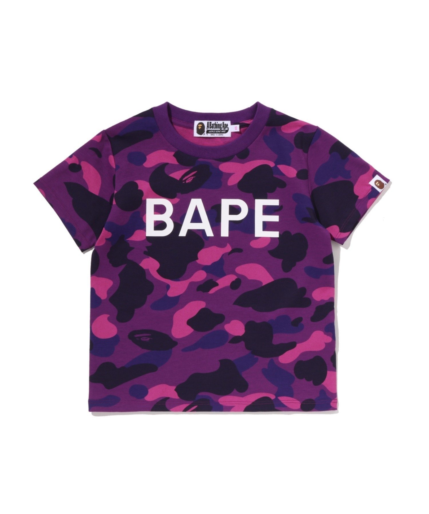 BAPE LOGO COLOR CAMO SLIM TEE ア ベイシング エイプ トップス カットソー・Tシャツ パープル ブラック