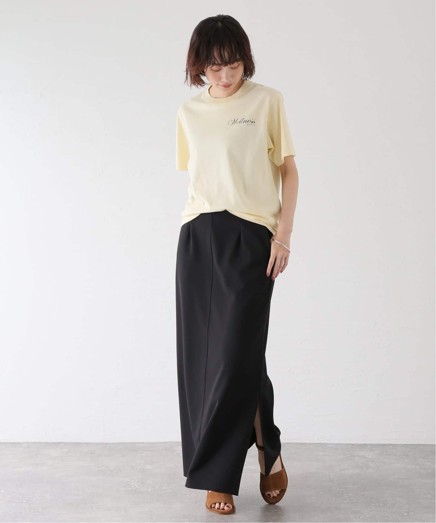 JOURNAL STANDARD L'ESSAGE SPORTY&RICH/スポーティアンドリッチ Avenue Tシャツ ジャーナルスタンダード レサージュ トップス カットソー・Tシャツ ベージュ