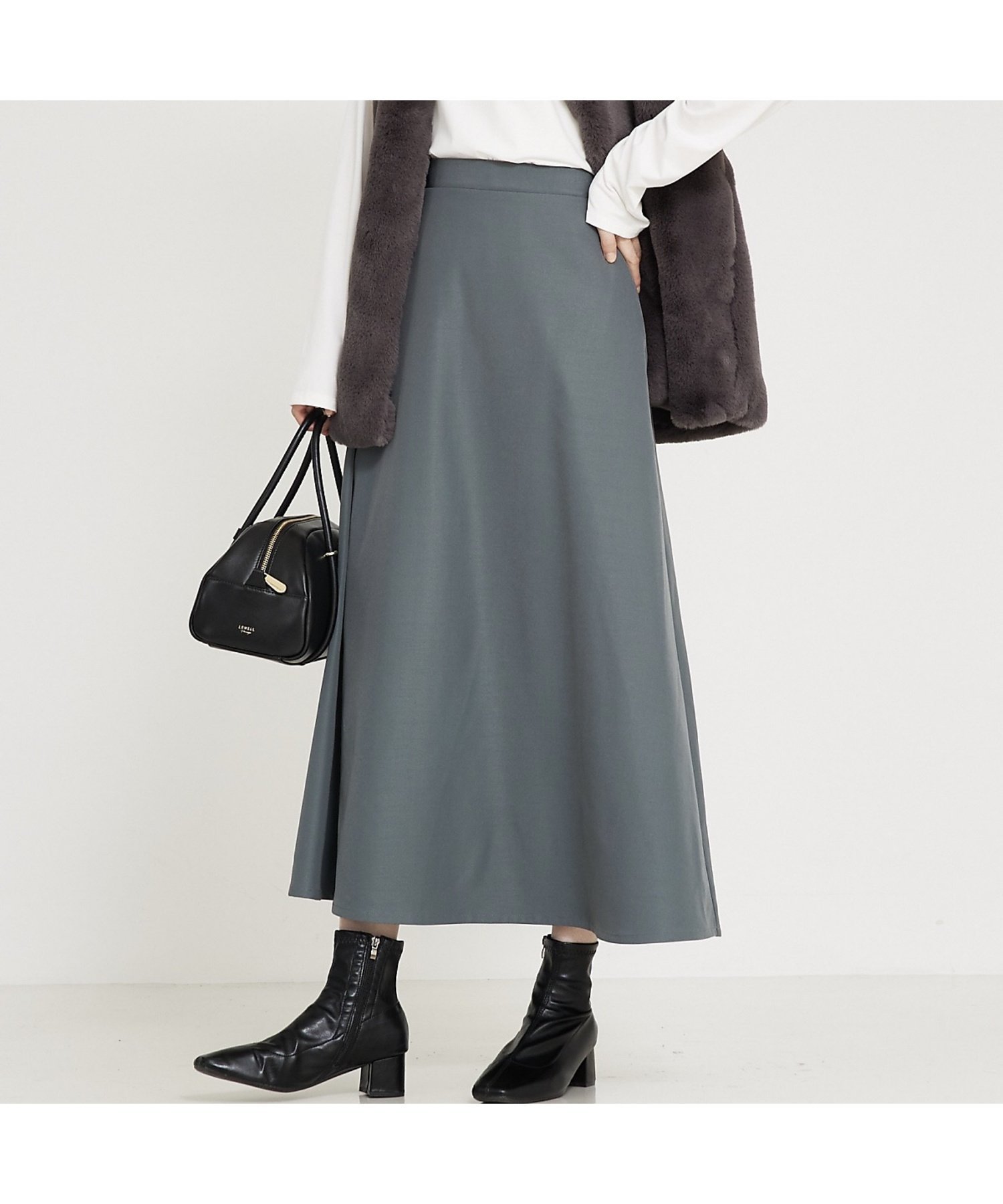 【SALE/16%OFF】abahouse mavie 【セットアップ対応】ウォームツイルフレアースカート アバハウス マヴィ スカート ロング・マキシスカート...