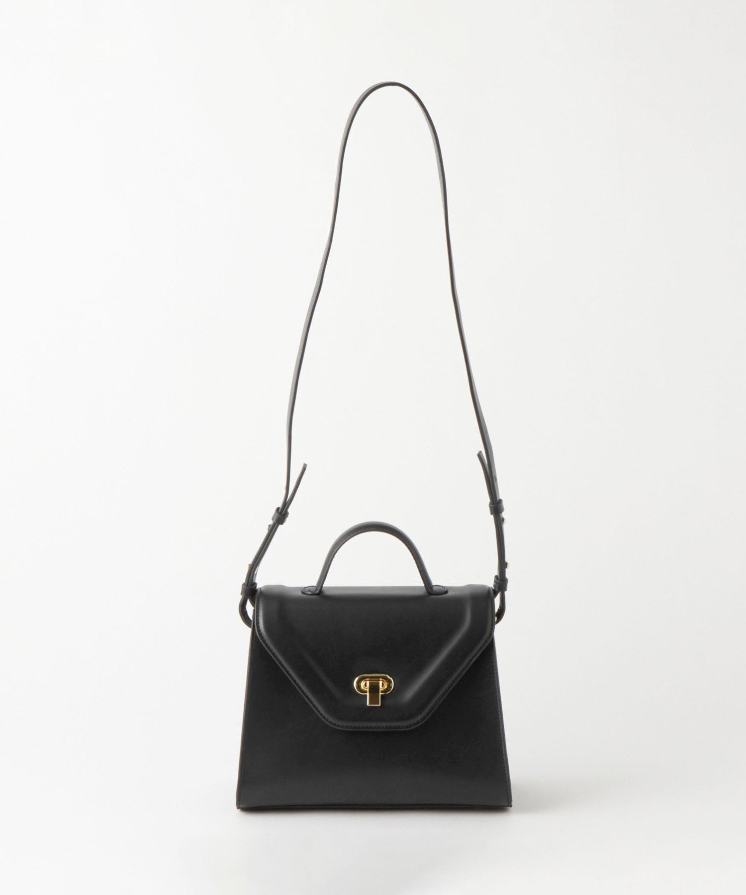 【SALE／30%OFF】UNITED ARROWS green label relaxing 2WAY トラペーズ ハンドバッグ / ショルダーバッグ ユナイテッドアローズ アウトレット バッグ ショルダーバッグ ベージュ ホワイト ブラック【送料無料】のサムネイル