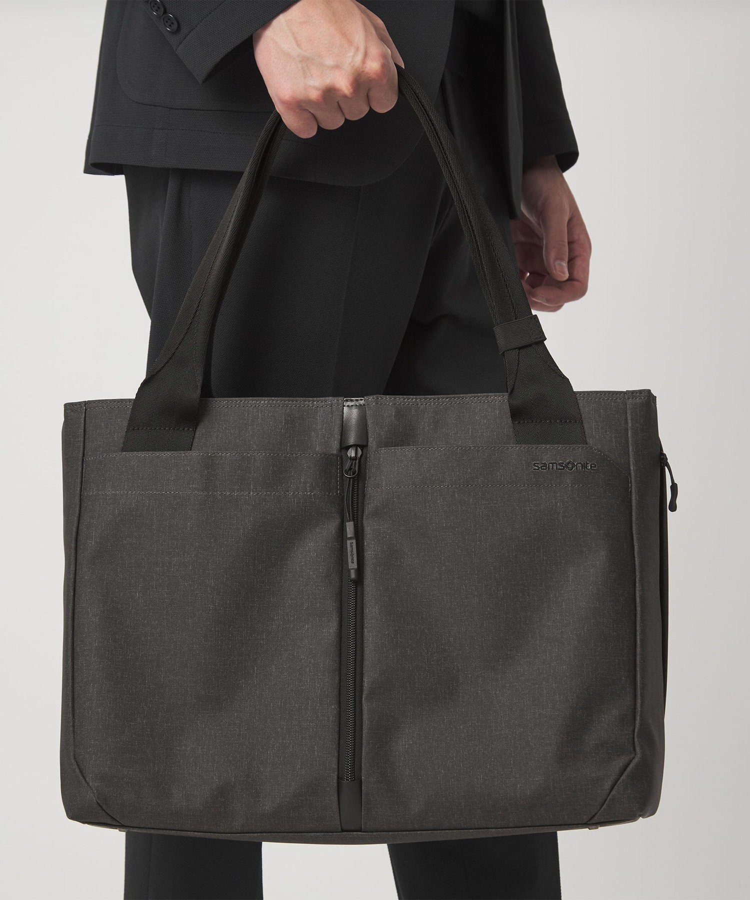 【別注】＜Samsonite＞GLR サブリム TOTE S トートバッグ -撥水- ユナイテッドアローズ グリーンレーベルリラクシング バッグ トートバッグ グレー