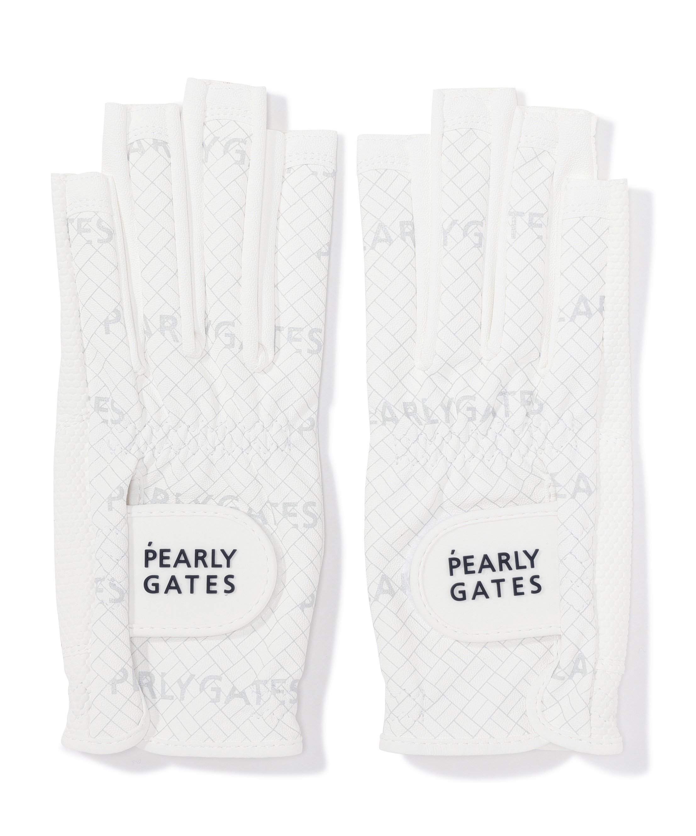 PEARLY GATES IT合皮ネイルスルーグローブ (両手用) (LADIES) パーリーゲイツ ファッション雑貨 手袋 ホワイト ネイビー【送料無料】（楽天・Rakuten Fashion）