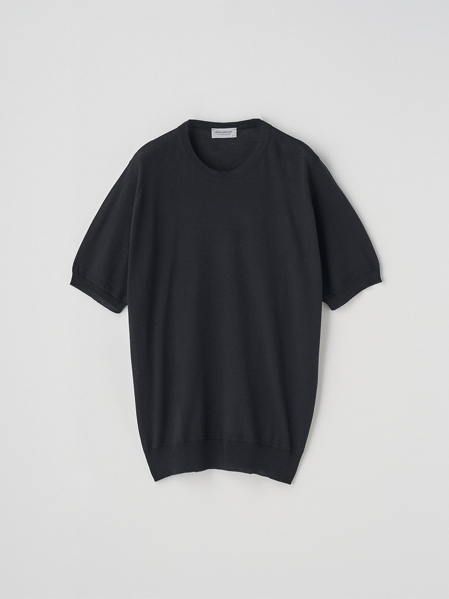 JOHN SMEDLEY [Anglo Indian Gauze]ティッピングニットTシャツ ｜ OSSIAN ｜ 30G EASY FIT ジョンスメドレー トップス ニット【送料無料】