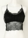 【SALE/50%OFF】LIP SERVICE ダブルクロスLacyCA リップサービス カットソー キャミソール ブラック ホワイト