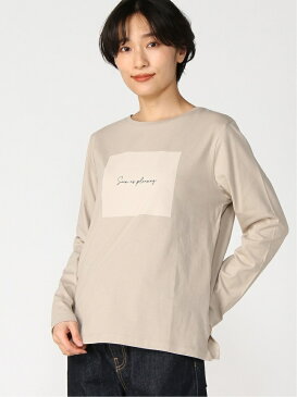 【SALE／70%OFF】LEPSIM K/アソートロゴプリントLS レプシィム カットソー Tシャツ ホワイト ブラック ベージュ