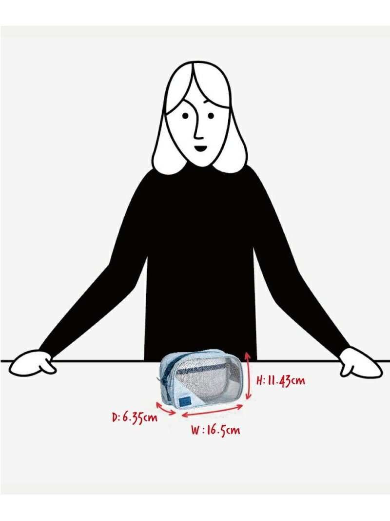 BUILT BUILT/BUILT(ビルト)/トラベルオーガナイザー ブルーグレー アントレスクエア 財布・ポーチ・ケース ポーチ グレー 3