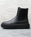 【SALE/55%OFF】glabella 超厚底 プラットフォーム スニーカーソール サイドゴアブーツ 厚底スニーカー エー.エム.エス. シューズ・靴 ブーツ ブラック【送料無料】(4)