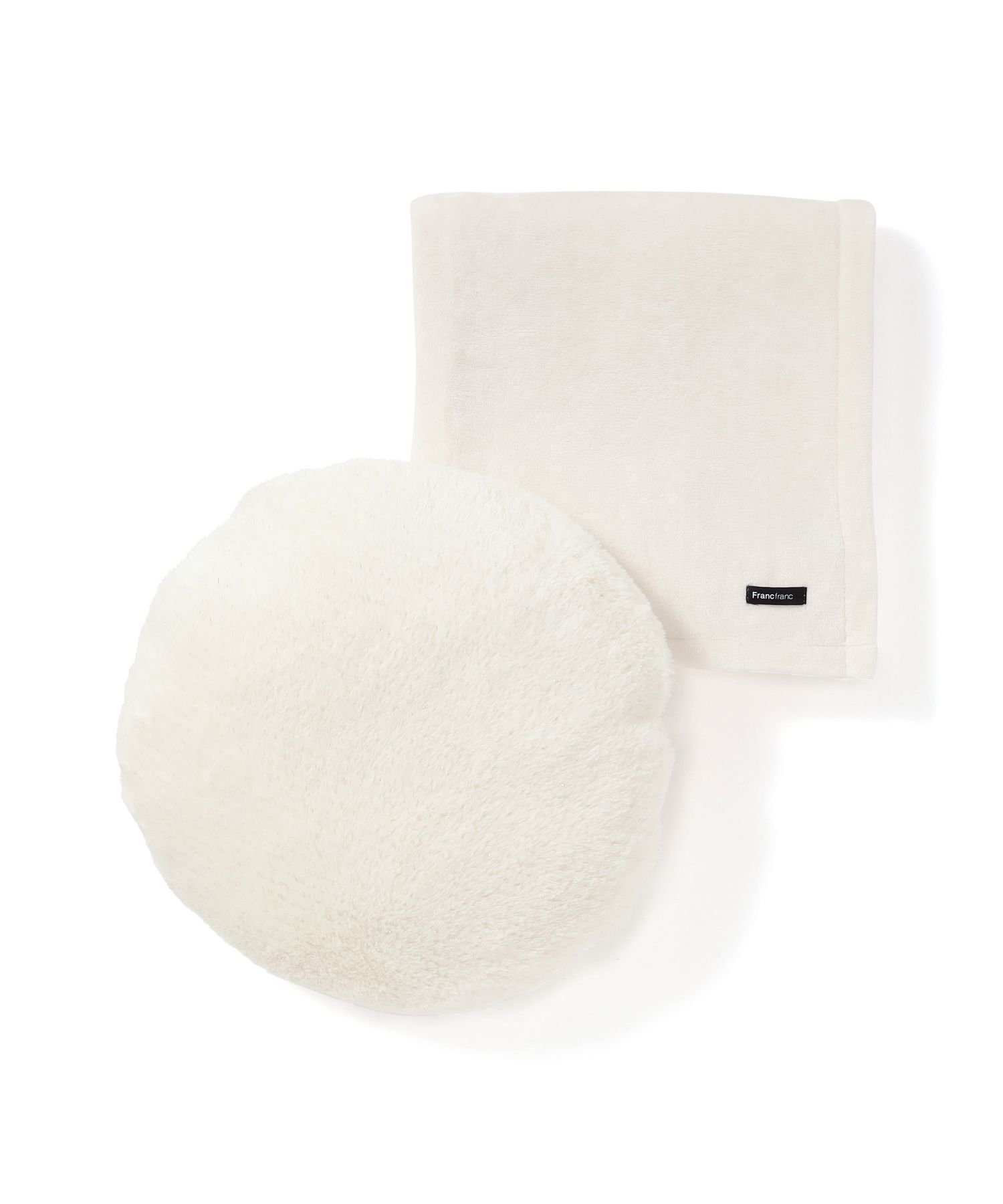 Francfranc クッションになるスロー 1400*1000 アイボリー フランフラン インテリア・生活雑貨 ブラン..