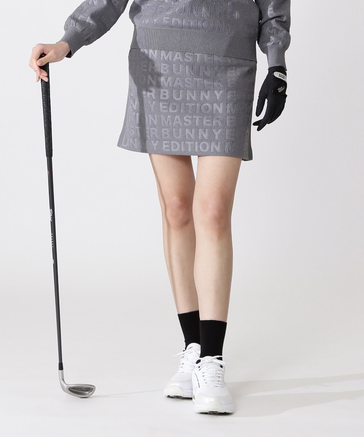 MASTER BUNNY EDITION ニットスカート マスターバニーエディション パンツ その他のパンツ グレー ブラック