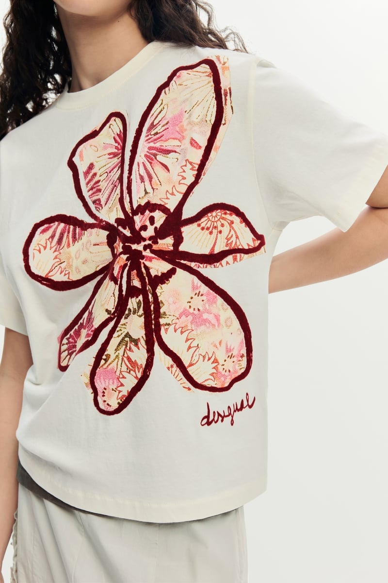Tシャツ デシグアル トップス カットソー・Tシャツ ホワイト グレー