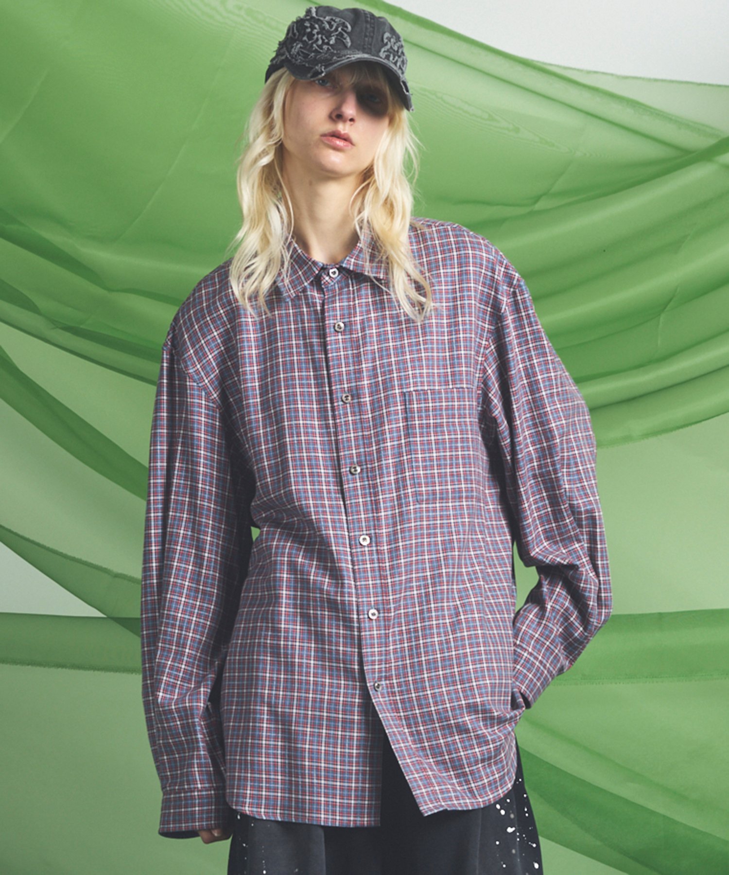 MAISON SPECIAL Prime-Over Regular Collar Long Sleeve Shirt メゾンスペシャル トップス シャツ・ブラウス ネイビー グレー ピンク グリーン ベージュ ホワイト