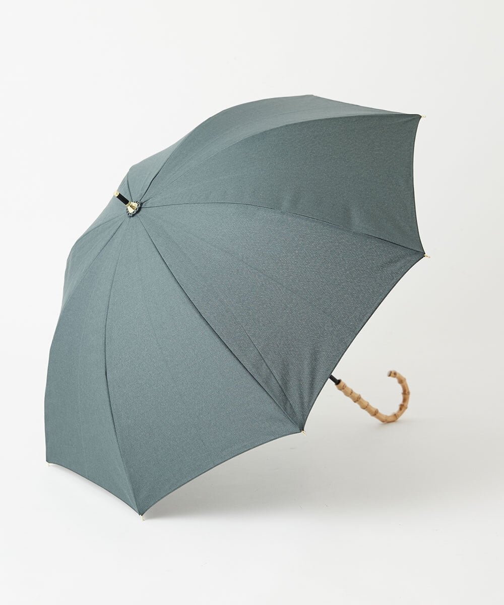 GEORGES RECH [防水/撥水/晴雨兼用]バンブーロゴ刺繍日傘 ジョルジュ・レッシュ ファッション雑貨 傘・長傘 ベージュ カーキグリーン【送料無料】