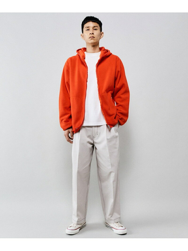 【SALE／50%OFF】CONVERSE TOKYO MENS フリースパーカー コンバーストウキョウ トップス パーカー・フーディー オレンジ グレー【送料無料】