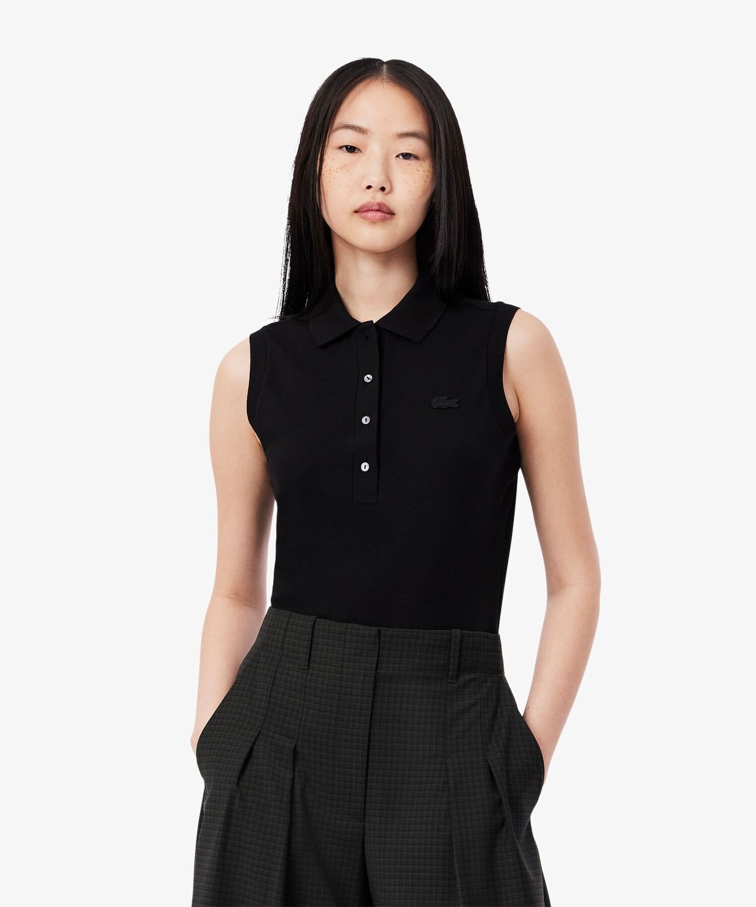 【SALE/30%OFF】LACOSTE ノースリーブポロシャツ ラコステ トップス ポロシャツ ブラック ピンク ネイビー【送料無料】