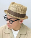 Basiquenti ハット メンズ ペーパーハット ポークパイハット 帽子 ぼうし 春 夏 おしゃれ エー.エム.エス. 帽子 ハット ブラウン ブラック【送料無料】