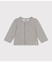 【SALE/20%OFF】PETIT BATEAU スウェットカーディガン プチバトー トップス カーディガン グレー ピンク【送料無料】