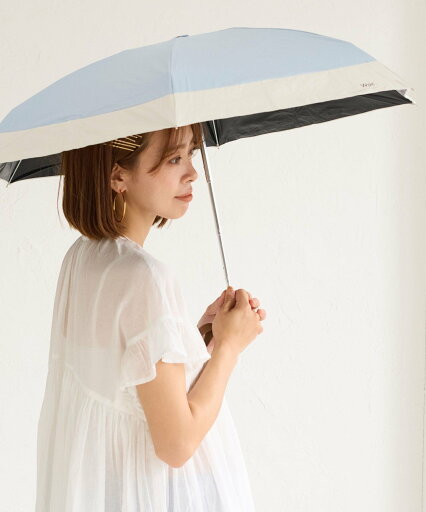 ROPE' PICNIC PASSAGE 【Wpc.】【晴雨兼用・遮光】切り継ぎタイニー折りたたみ傘 ロペピクニック ファッション雑貨 折りたたみ傘 ブルー ブラック ホワイト ROPE' PICNIC PASSAGE 【Wpc.】【晴雨兼用・遮光】切り継ぎタイニー折りたたみ傘 ロペピクニック ファッション雑貨 折りたたみ傘 ブルー ブラック ホワイト