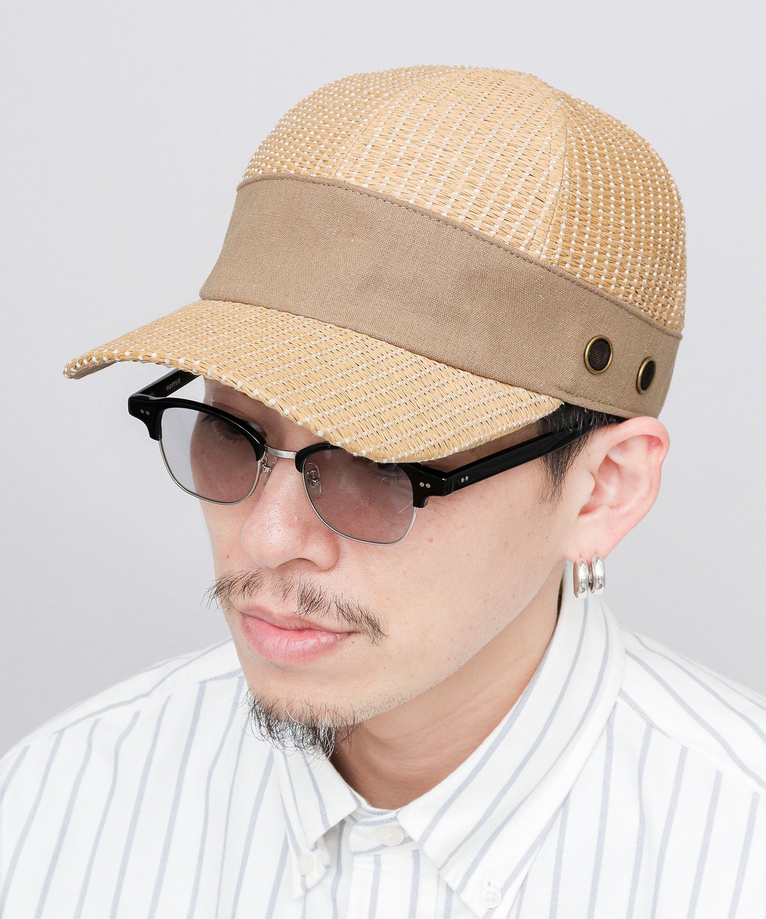 SENSE OF GRACE SENSE OF GRACE キャップ ペーパーキャップ BUZZ CAP エー.エム.エス. 帽子 キャップ グリーン グレー ベージュ ブラック