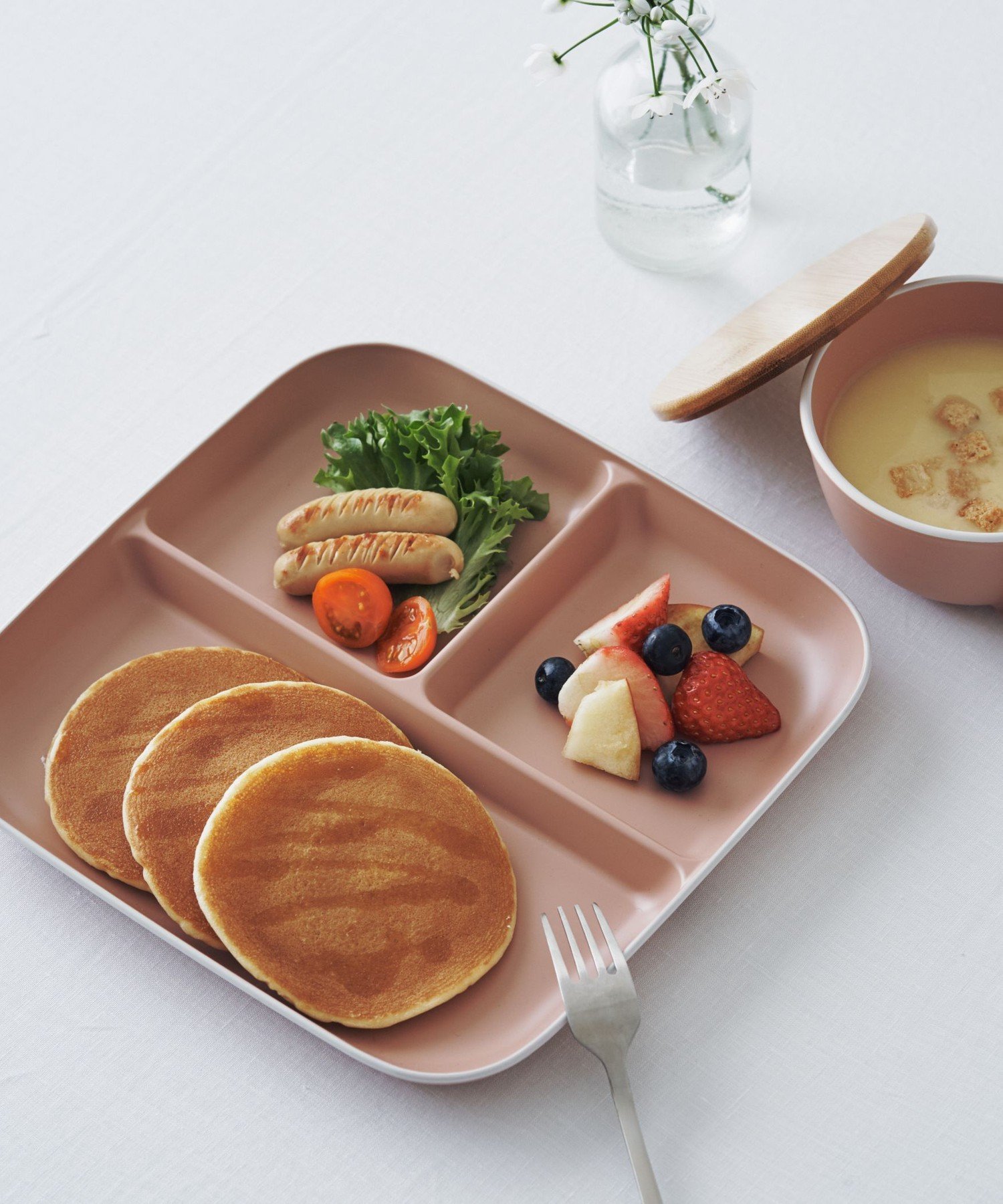 Afternoon Tea LIVING 山中塗セパレートプレート/リムレンジシリーズ アフタヌーンティー・リビング 食器・調理器具・キッチン用品 食器・皿 ピンク