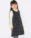 SHIPS KIDS SHIPS KIDS:100~130cm / ツイード ワンピース シップス ワンピース・ドレス ジャンパースカート ネイビー【送料無料】