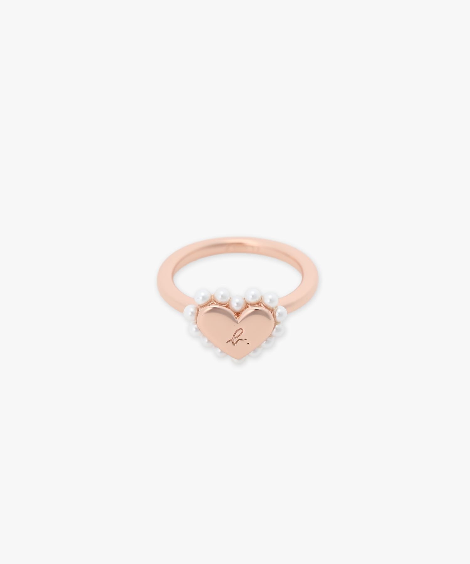 agnes b. FEMME ハートパール リング "Timeless Love" アニエスベー アクセサリー・腕時計 リング・指輪 ピンク【送料無料】