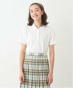 【SALE/30%OFF】pom ponette junior *【吸水速乾】ポロシャツ ナルミヤオンライン トップス ポロシャツ ホワイト ネイビー【送料無料...