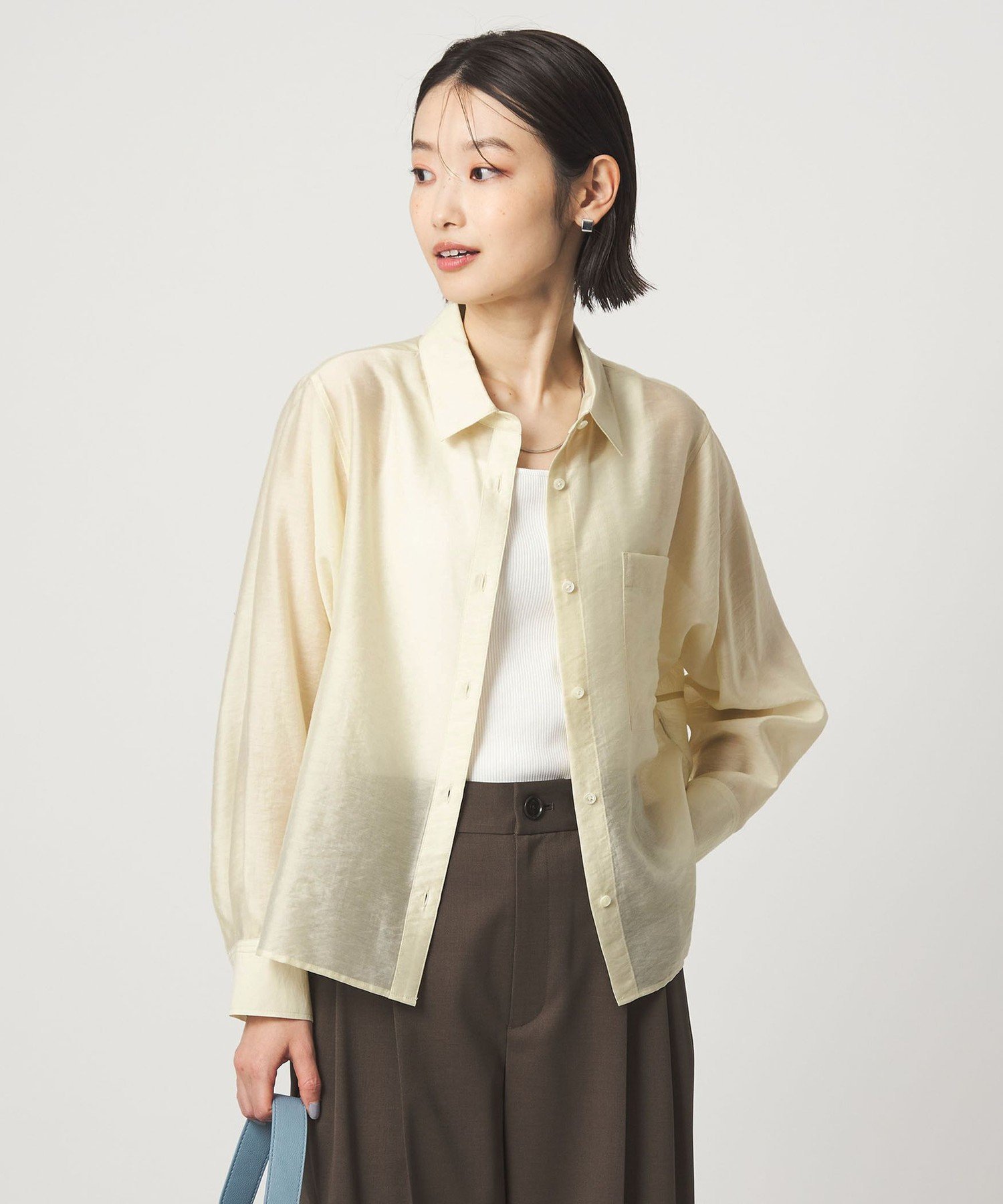【SALE／10%OFF】UNITED ARROWS green label relaxing エアリー シアー ロングスリ...