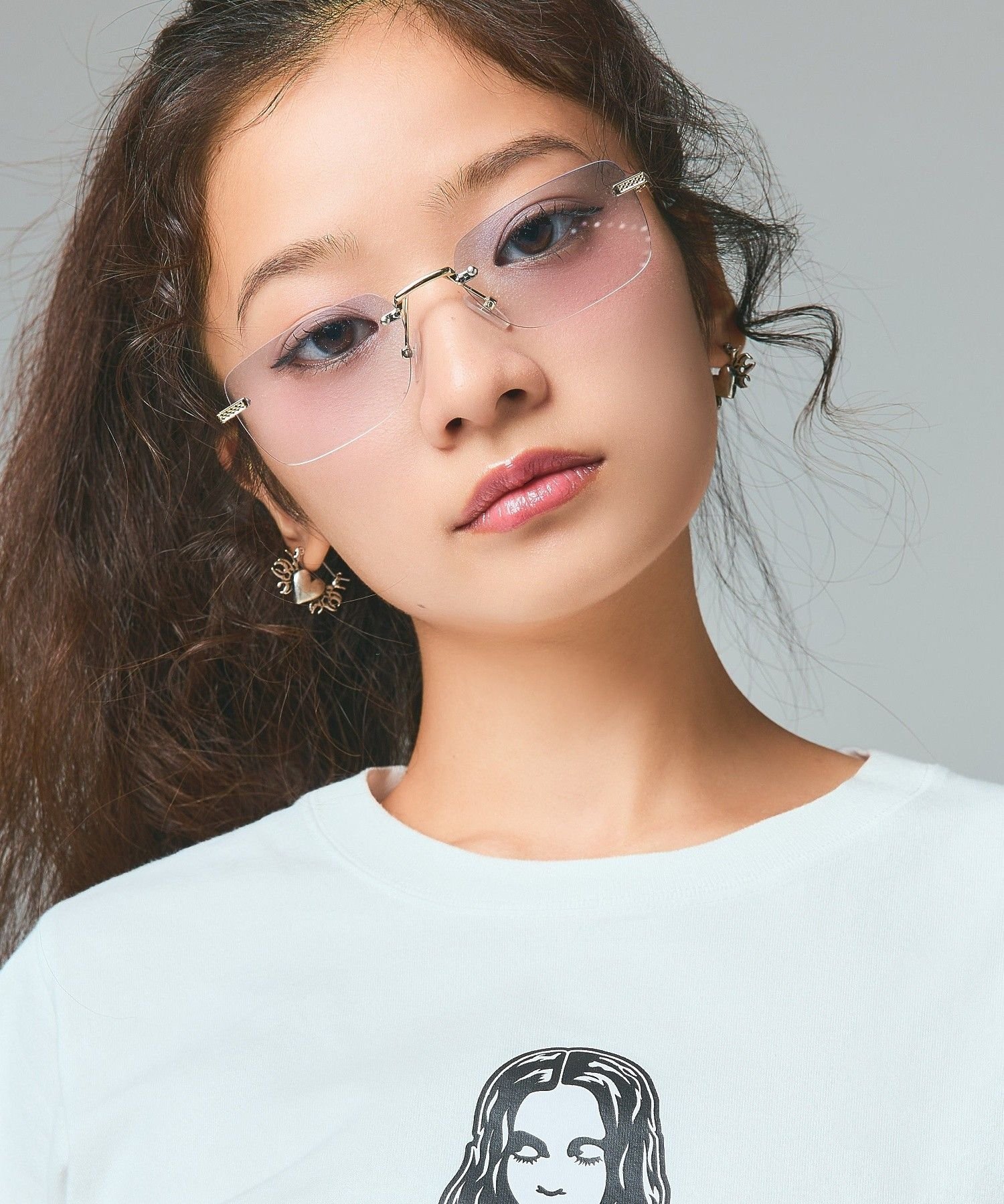 X-girl TRIBAL HEART CHARM EARRINGS エックスガール アクセサリー・腕時計 その他のアクセサリー・腕時計 シルバー