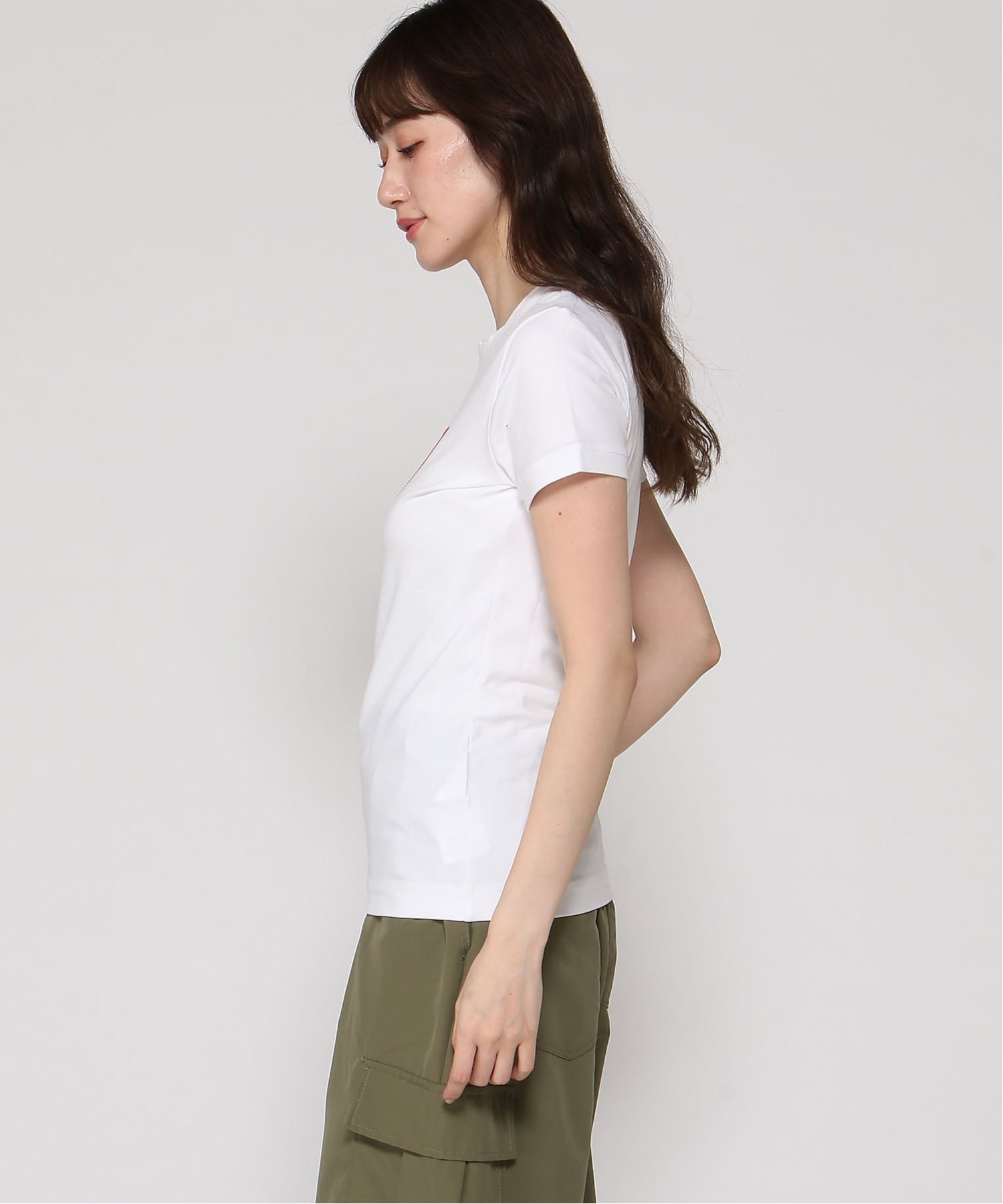 GUESS/(W)ORIGINAL Hotfix Tee Tシャツ ロゴTシャツ ゲス トップス カットソー・Tシャツ ブラック ホワイト