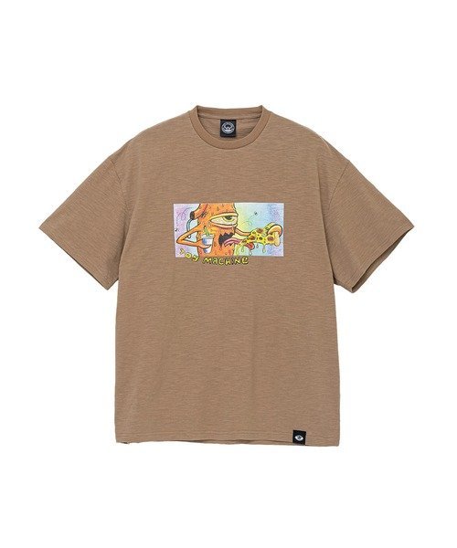 SELECT BRANDS TOY MACHINE/トイマシーン GM PIZZA SECT SLUB YARN SS TEE(MENS) ジャックローズ トップス カットソー・Tシャツ ホワイト