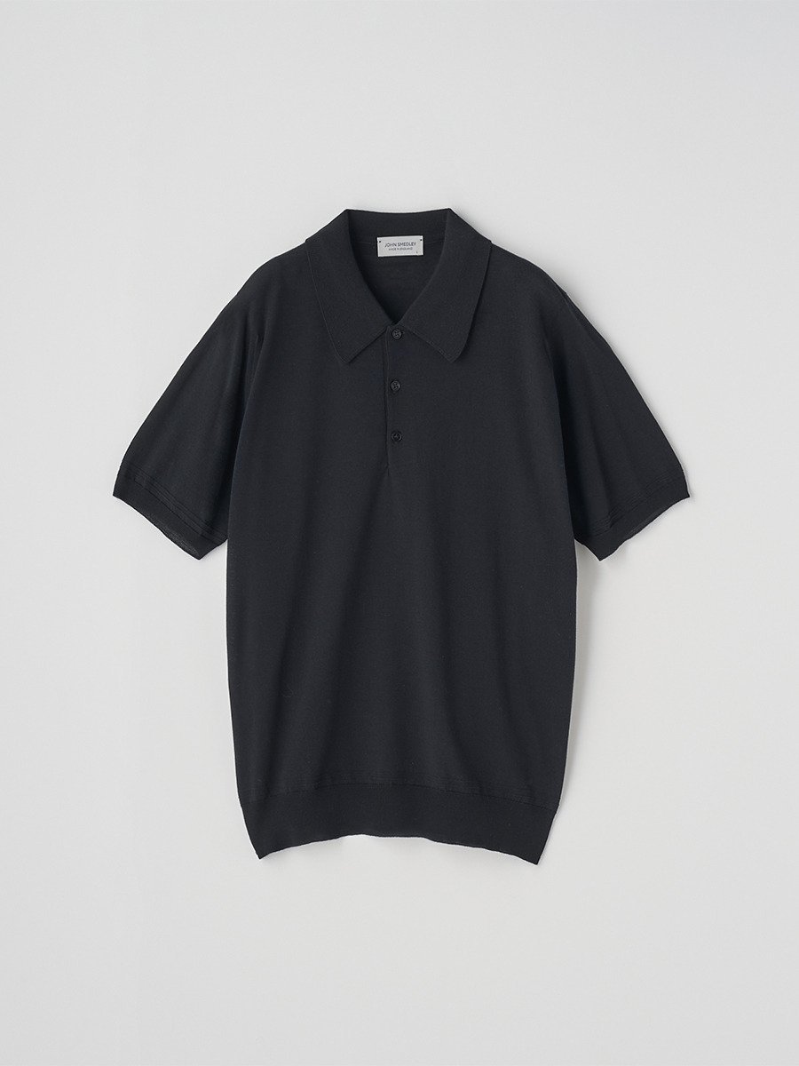 JOHN SMEDLEY [Anglo Indian Gauze]ティッピングニットポロシャツ ｜ MONROE ｜ 30G EASY FIT ジョンスメドレー トップス ニット【送料無料】