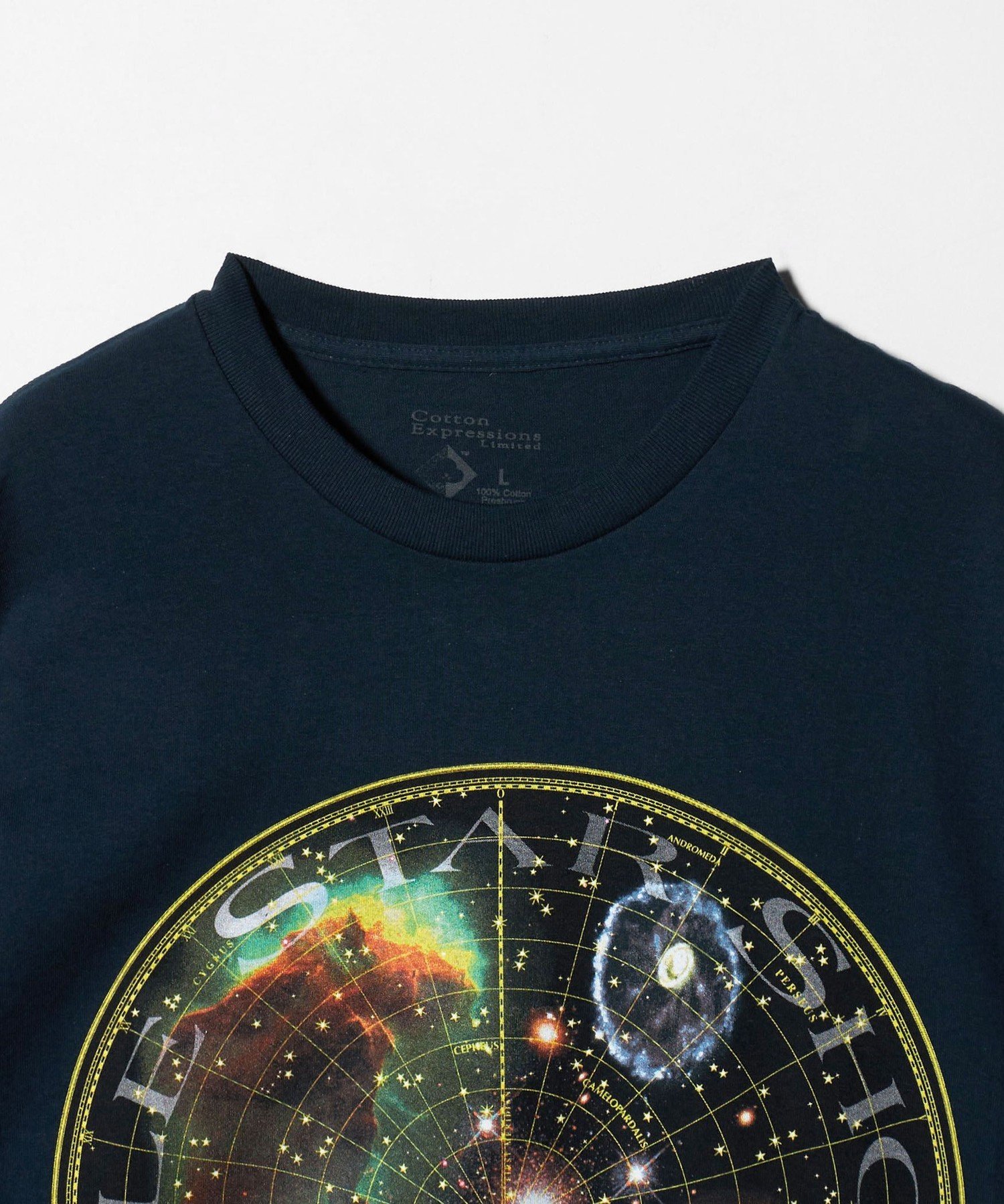 ＜COTTON EXPRESSIONS＞HUBBLE STARSHOW Tシャツ ビューティー＆ユース ユナイテッドアローズ トップス カットソー・Tシャツ ネイビー