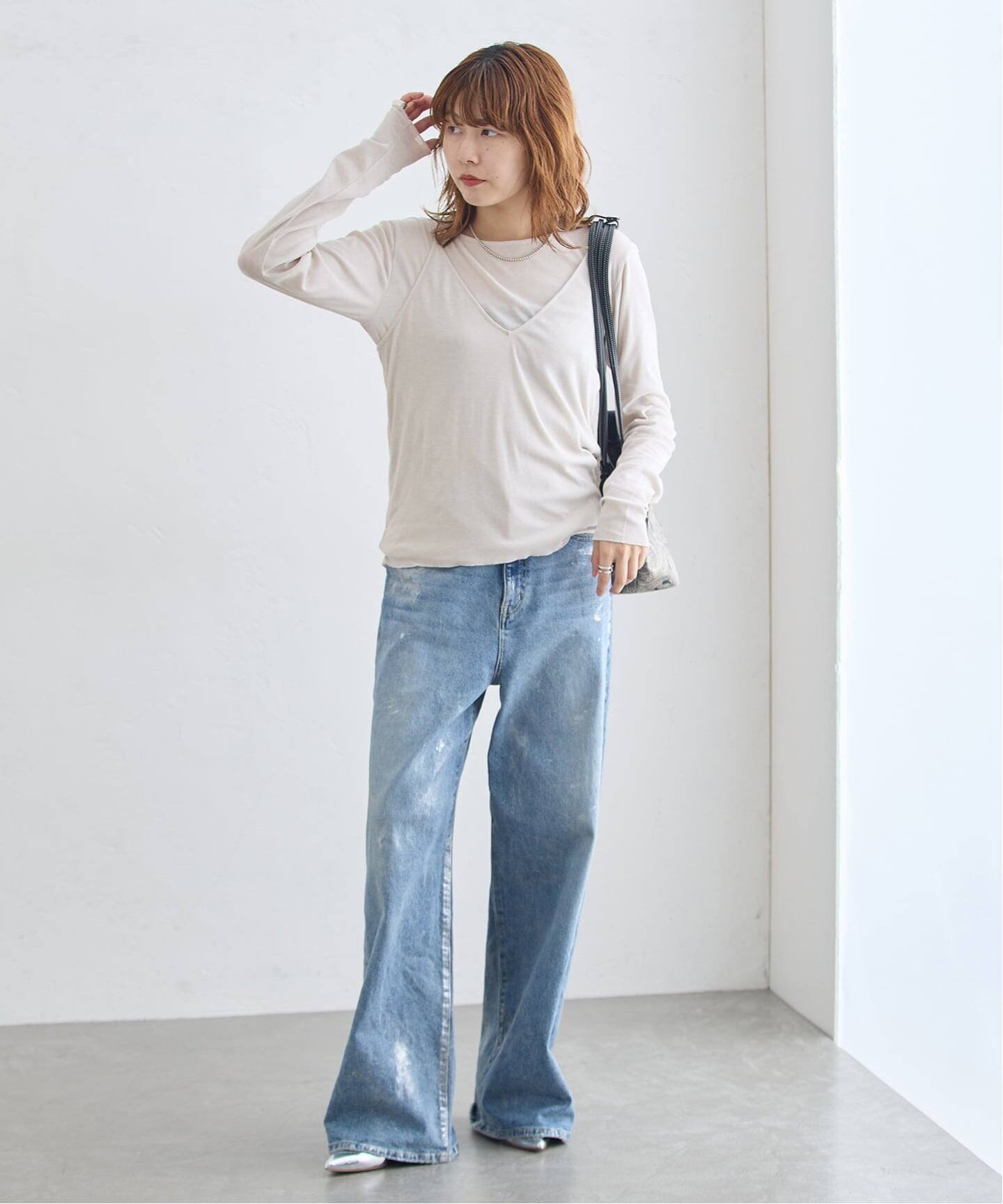 JOURNAL STANDARD L'ESSAGE THE NEWHOUSE/ザ ニューハウス FOILED MILTON JEAN デニムパンツ ジャーナルスタンダード レサージュ パンツ ジーンズ・デニムパンツ ブルー
