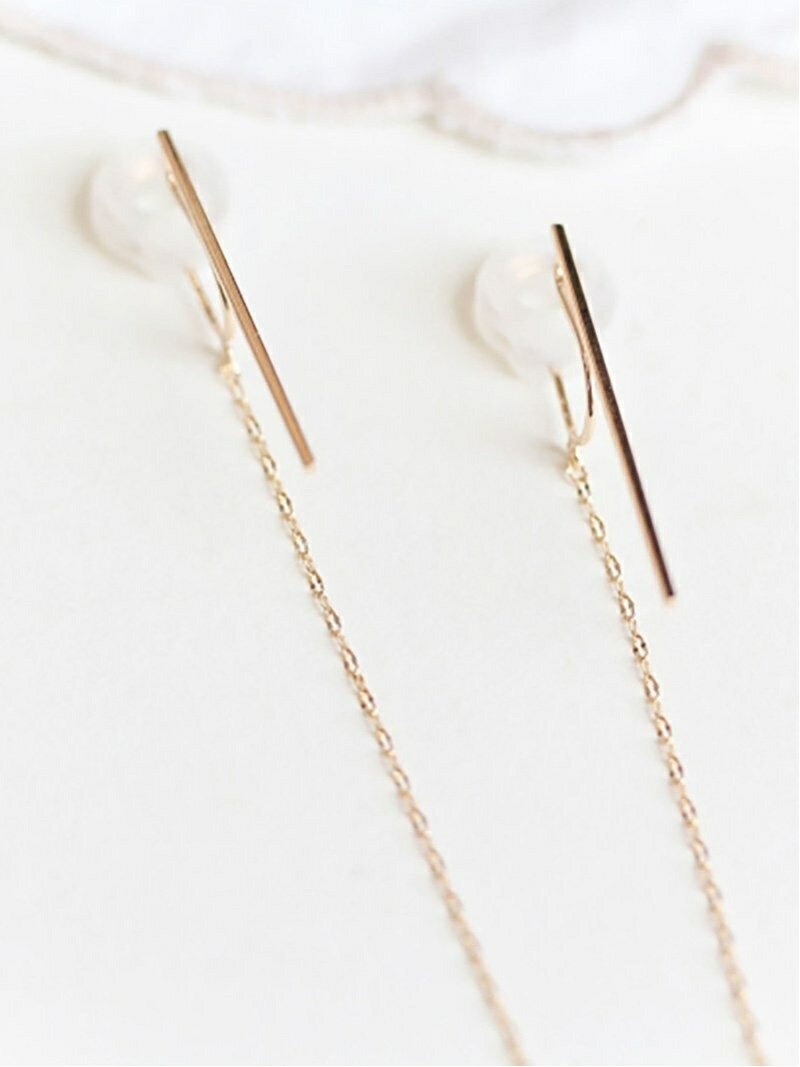 cui-cui ゴールド チェーン イヤリング | K10YG キュイキュイ アクセサリー・腕時計 イヤリング・イヤーカフ ゴールド【送料無料】